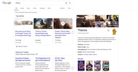 Google Thanos Easter Egg Wipes Out Half of All .